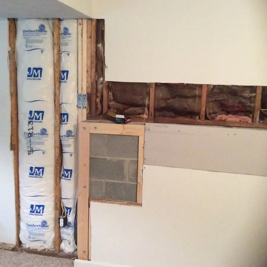 Wall insulation replacement during Contents Cleaning & Restoration in Mountain View